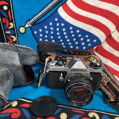 Pentax ME  35mm SLR Film Camera w/ Asahi 1:7 50mm SMC Lens Tested working J