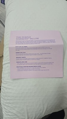 Purple Harmony Pillow Standard Low - GelFlex Grid + Talalay Latex - Open Box