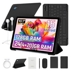 AEEZO Octa-Core Tablet Android 15 Tablet 10.1" IPS LCD 128GB ROM 1TB TF 2 Set