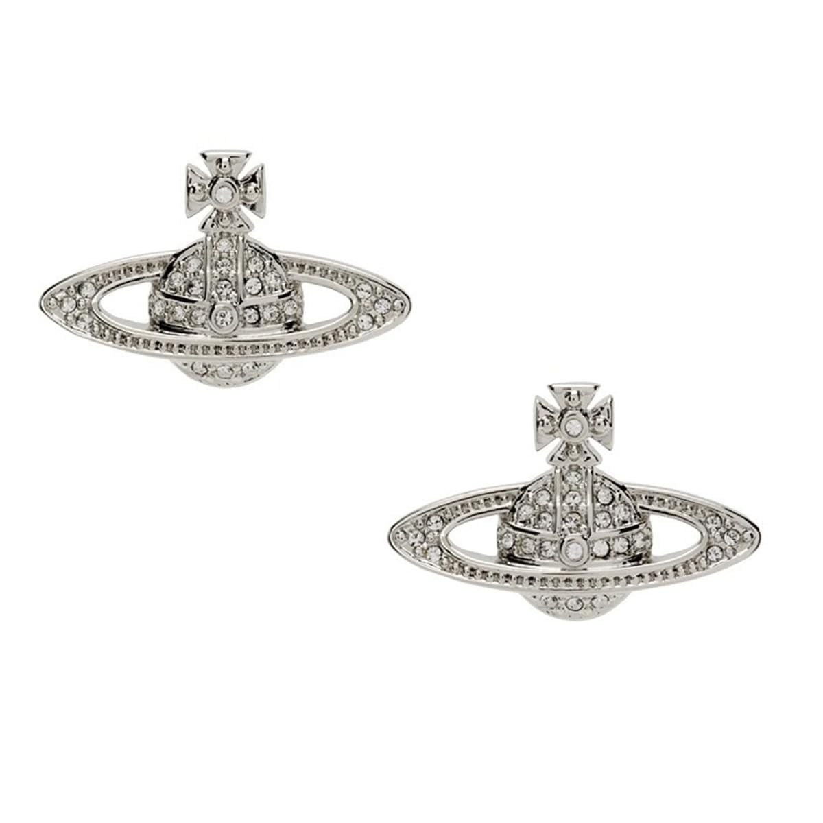 Saturn Planet Stud Earrings Cubic Zirconia Space Jewelry Gift for Women