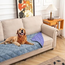 Soft Waterproof Blanket for Small Dogs, Reversible  Washable Couch Protector