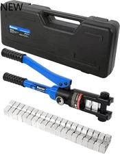 AMZCNC Hydraulic Wire Crimper Battery Lug Terminal Cable Crimping Tool, NEW