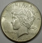 Almost Uncirculated 1926-S  San Francisco Mint Silver Peace Dollar #43682