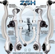 Front Upper and Lower Control Arm Compatible with 2007-2013 Mercedes Benz S350 S