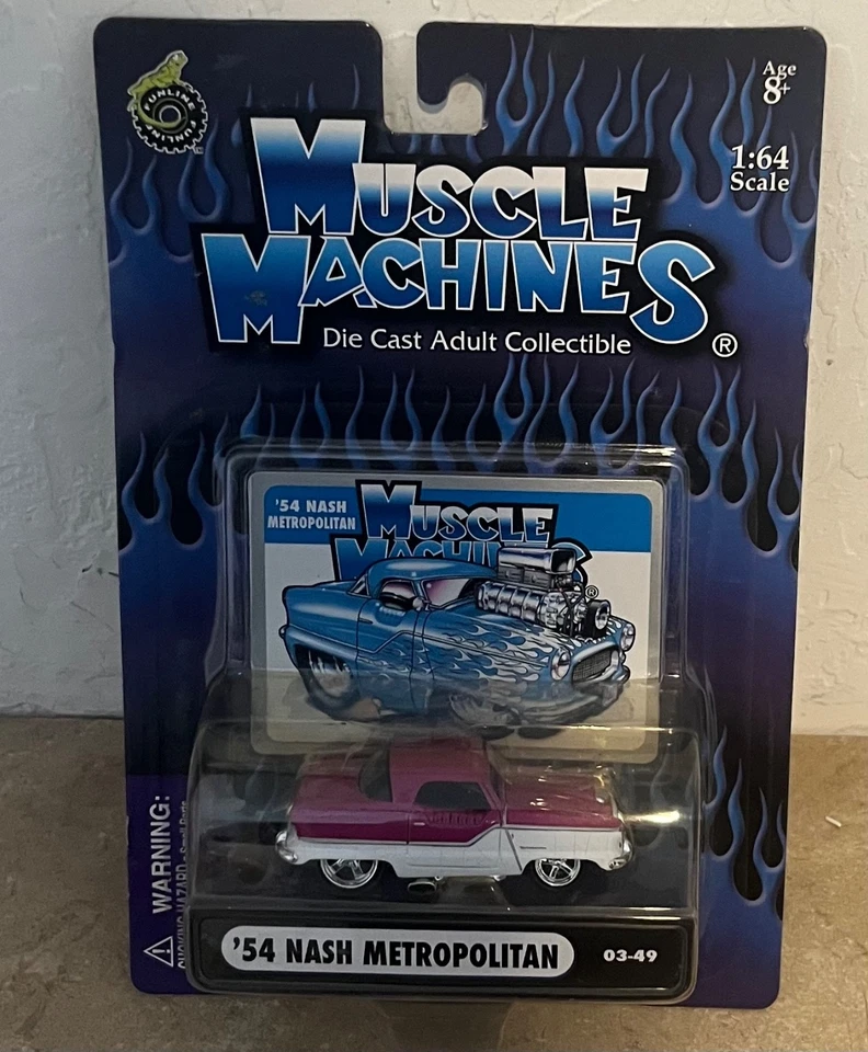 Muscle Machines '54 Nash Metropolitan 1:64 Die-Cast 03-49 Foto 3 de 4