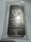 10oz .999+ Fine Silver Engelhard Vintage Bar - Tall Eagle, Beautiful Toning