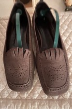 Bottega Veneta brown suede flats 38 with sleeper in box semi vintage