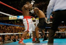 Danny Williams white trunks and Mike Tyson black trunks fights eac 2004 Photo 34