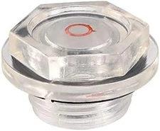 uxcell G3/4 Male Thread Air Compressor Oil Sight Glass Clear Plastic