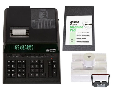 #ad #ad Monroe UltimateX Printing Calculator Adding Machine with Ribbons Paper amp; Stand $284.99
