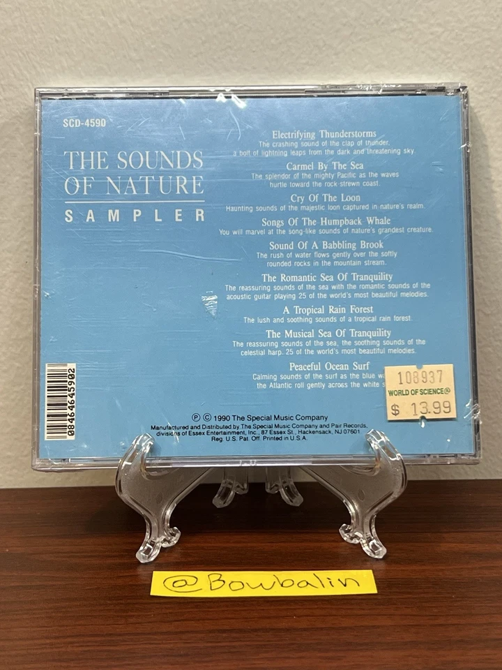 The Sounds of Nature : Gentle Persuasion Sampler ( Special CD, 1990 ) New Vtg ! - Image 4 of 4