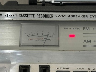 Hitachi TRK-8180 Vintage Boombox Radio Cassette Recorder Player