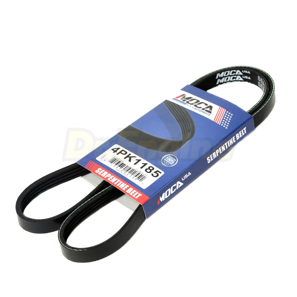 3X Drive Belt Set Alt-AC-Power Steer for 1996-1998 Nissan Quest 3.0L V6 SOHC - Image 3 of 4