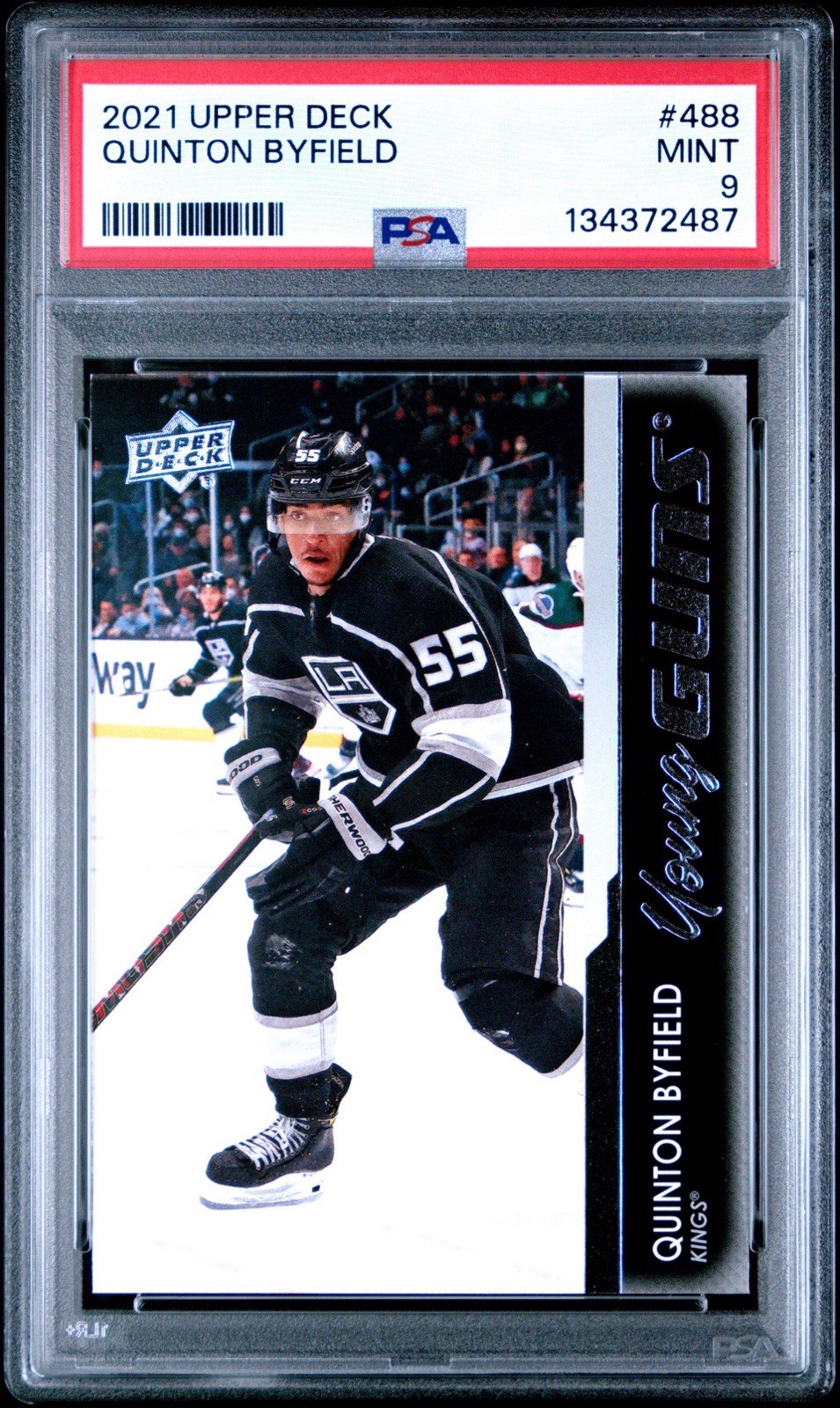 Quinton Byfield 💥 PSA 9 - 2021 Upper Deck YOUNG GUNS #488 (RC) - Kings