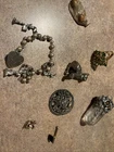 Costume Jewelry Rings And Pins Vintage
