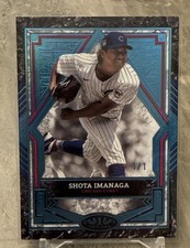 2025 Topps Tier One Shota Imanaga Blue #1/1 Cubs One of One! Color Match!