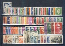 France Année 1945 85 timbres du 669 au 747 Neuf sans Charnière Luxe.