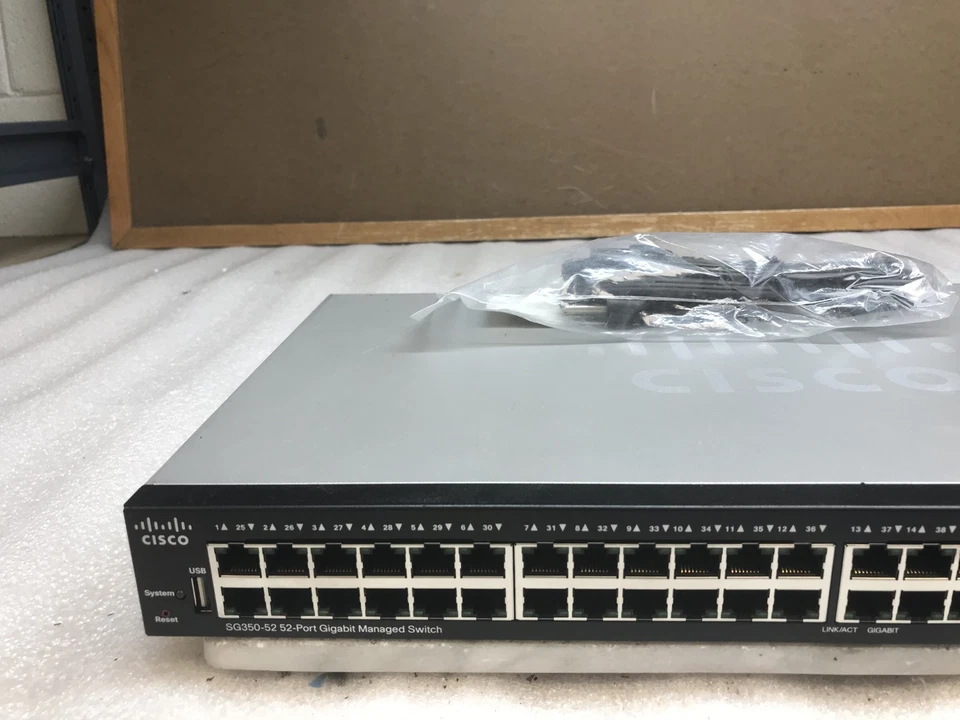 Cisco SG350-52 52-Port Gigabit Managed Switch SG350-52-K9 V01 w/ Power Cable - Image 2 of 4