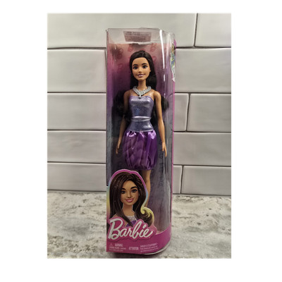 Barbie Fashion Doll Purple Dress 12in Collector Toy Mattel HYT92 FAST FREE SHIP