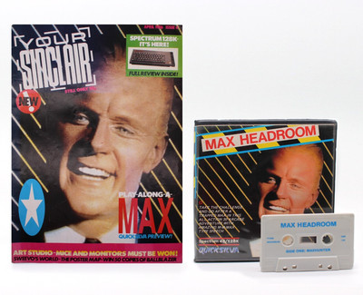 Max Headroom ZX Spectrum Spiel 1986 + Your Sinclair Ausgabe 4 | Selten 80er Sammler 