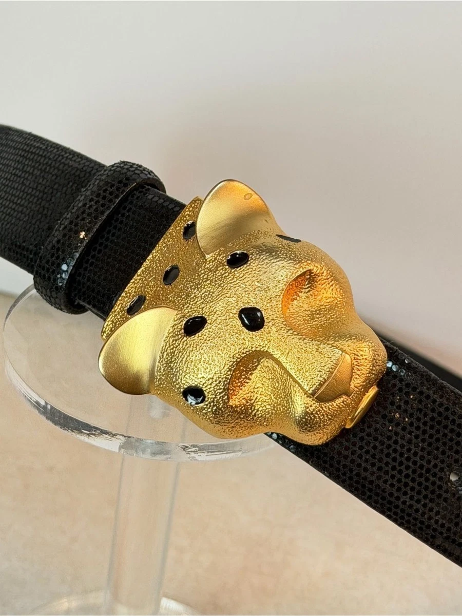 Carlisle Leopard Print Accent Belt with Brown & Black Tones Carlisle belt size medium - Gem main image 4