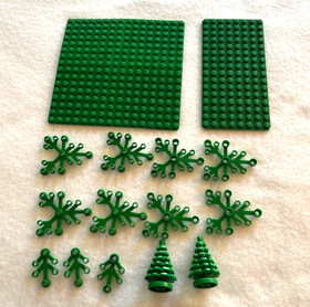 Lego Pirates 6066 Camouflaged Outpost- Missing 5 Plumes  NO BOX Play Wear 1987