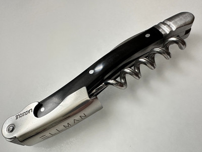 Laguiole ELLMAN ESTATE WINERY Black Horn Waiters Corkscrew Wine Key Opener