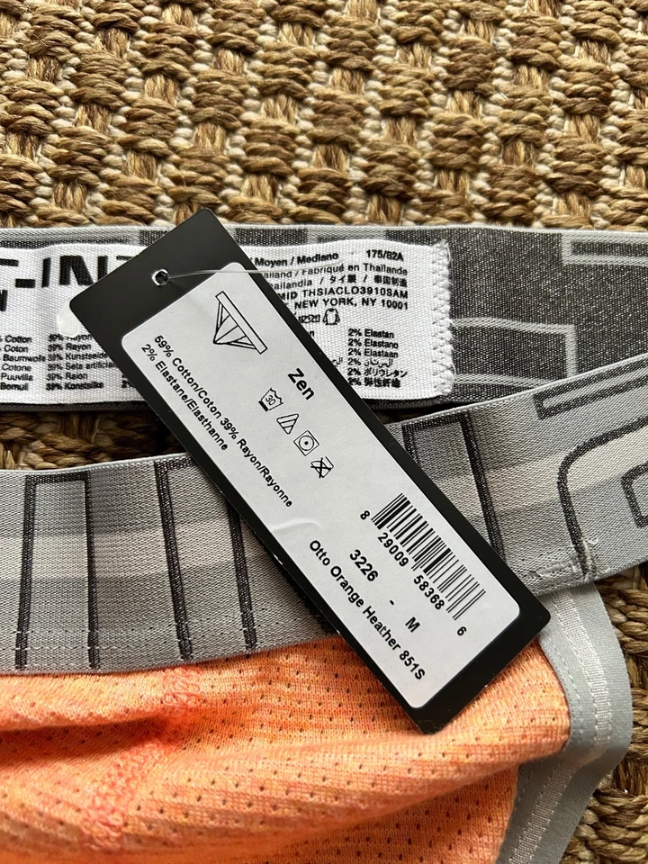C IN2 Zen Auténtico Otto Naranja Malla Bolsa Jock Jockstrap Mediano Nuevo con Etiquetas Nuevo Foto 3 de 4