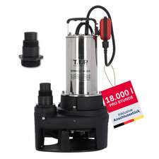 T.I.P. Schmutzwasser Tauchpumpe Baupumpe Edelstahl, Extrema CUT 300/18 CX, 30277