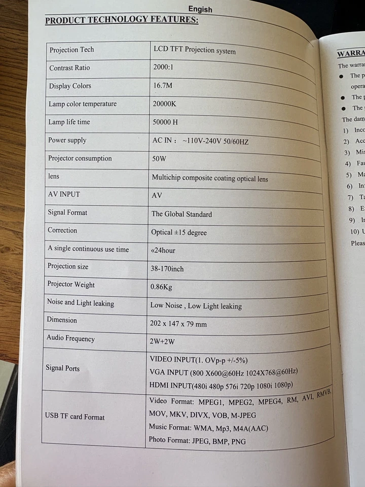 QKK AK-80 Projector with Carry Bag - Image 4 of 4