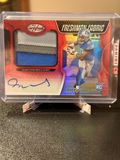 2022 Panini Certified Jameson Williams RPA Patch Auto /75 Rookie RC Lions