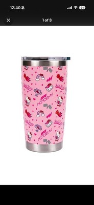 Formula 1 Academy Hello Kitty Insulated Travel Tumbler Cup, Pink, 20 oz. GPLV