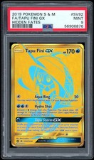 2019 Pokémon Hidden Fates Tapu Fini GX Gold Secret Rare #SV92 — PSA 9 Mint on eBay