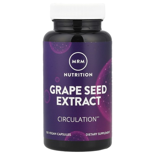 MRM Grape Seed Extract 120 mg 100 Vegan Capsules GMP Quality Assured, Vegan,