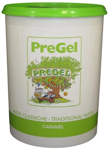 PreGel Dark Caramel Gelato Flavoring Paste - 13.2 Lbs