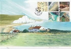 GB Ltd Ed #96/950 Painting FDC: 2002 Coastlines- 'Cuckmere Haven' by Lewis Davis