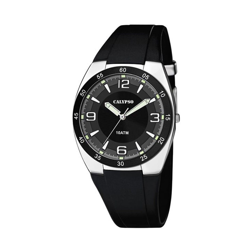 Reloj Calypso Streetstyle K5753/3 Esfera negra correa negra