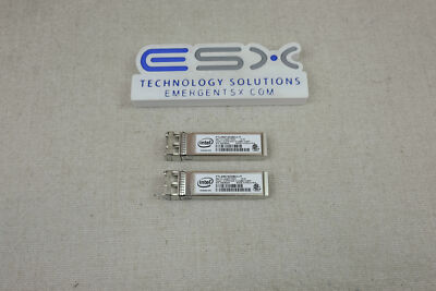 Lot of 2x Dell XYD50 Intel AFBR-709DMZ-IN3 10GBASE-SR SFP+ Optical Transceiver