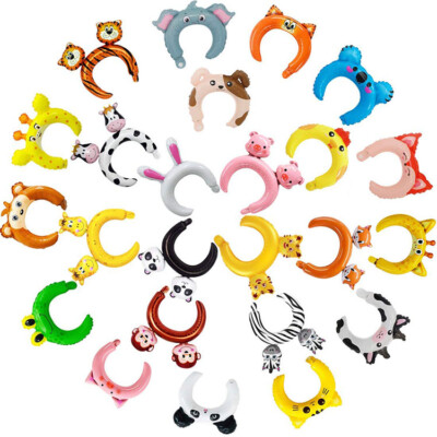 10 PCS Kids Headband Balloon Children Birthday Halloween XMAS Party Decoration