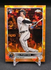 2022 Topps Chrome Sapphire Orange Nick Fortes 25/25  BOOKEND SERIAL #
