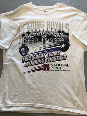 Reading Royals Shirt Men's Extra Large National Penn Tee
