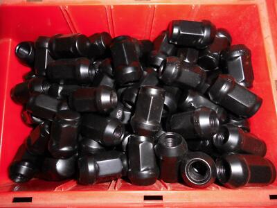 16 x Radmutter Schwarz M12x1,5 Kegelbund SW19 Manta Ascona Record GT Kadett D6S 
