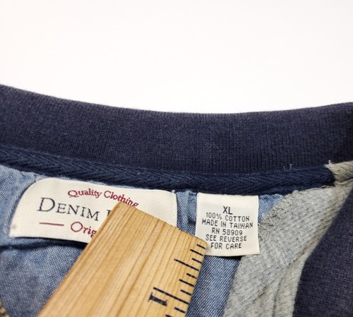 Camisa polo para hombre Denim Ridge gris a rayas talla extra grande - Imagen 8 de 14