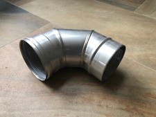 SFL SUPRA PLUS Stainless Steel 90 Degree 130mm Elbow Chimney Liner
