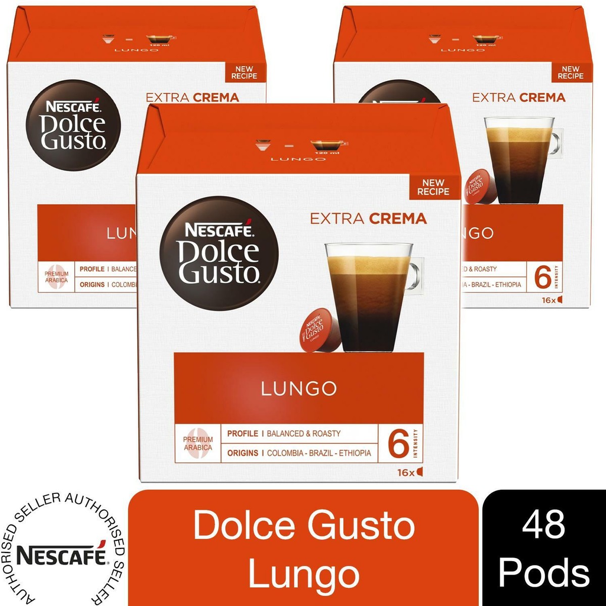 Lungo Extra Crema Dolce Gusto Nescafe Dolce Gusto Coffee Pods Cafe