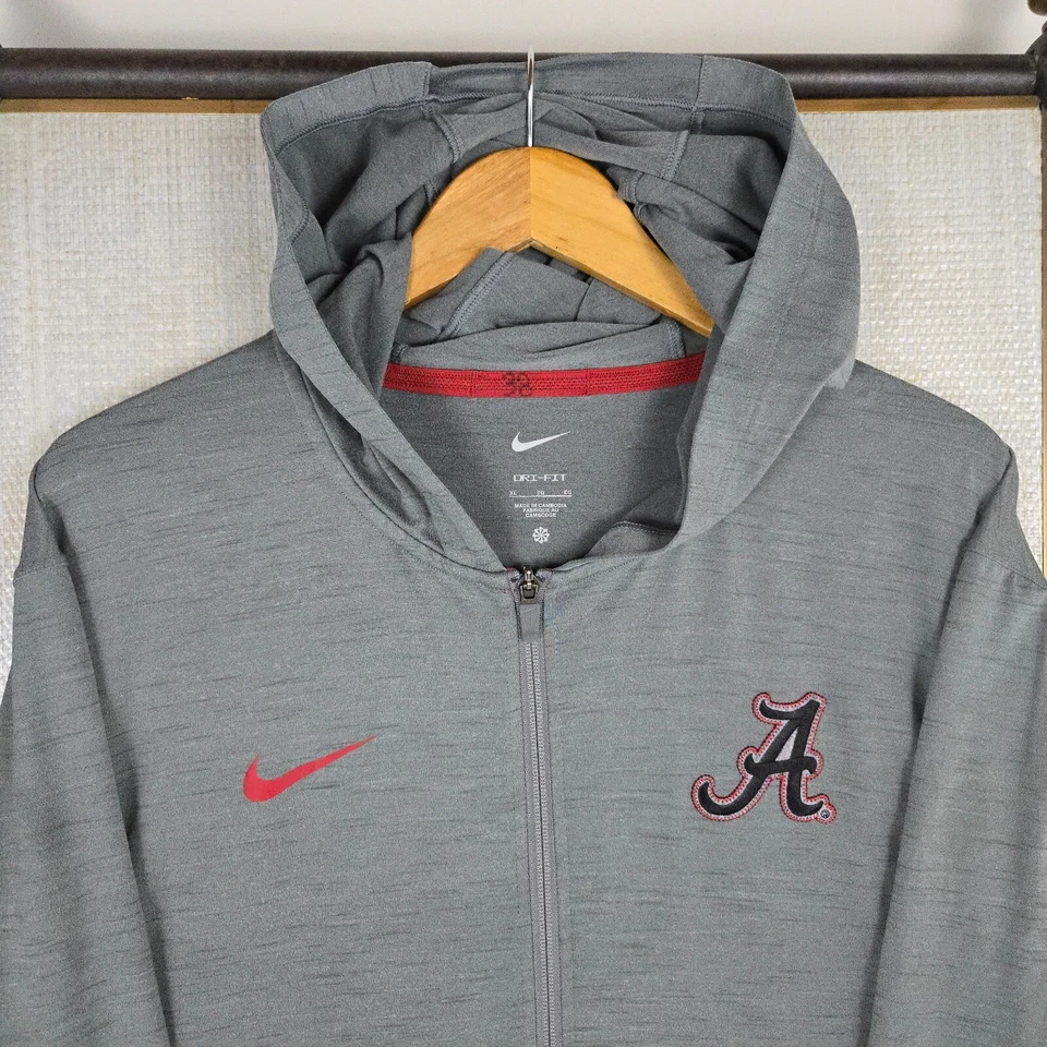 NIKE x ALABAMA On Field Full Zip Hooded Jacket Lightweight Size XL Mens Football - Image 2 of 4