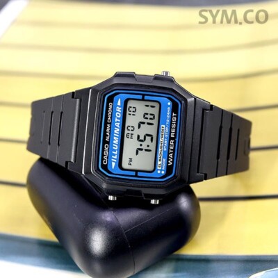 CASIO F-105W-1A Original New Illuminator Digital Resin Alarm Watch