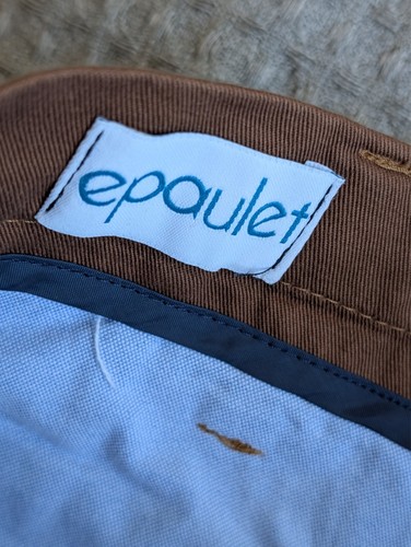 Epaulet NY Pants Men 33 Brown Twill Chino Straight Leg 100% Cotton NWT - Picture 7 of 12