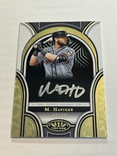 2023 TOPPS TIER ONE MITCH HANIGER 7/10 SILVER INK ON CARD AUTO GIANTS MARINERS 