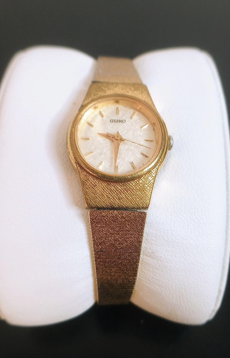 Seiko gold watch womens clearance vintage